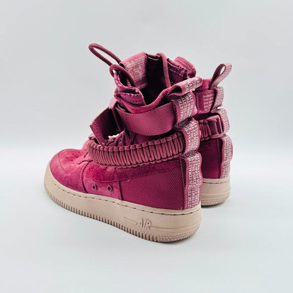 Nike Air Force 1 SF AF1 Womens 6 Burgundy Vintage Wine Force is Female - Picture 5 of 11